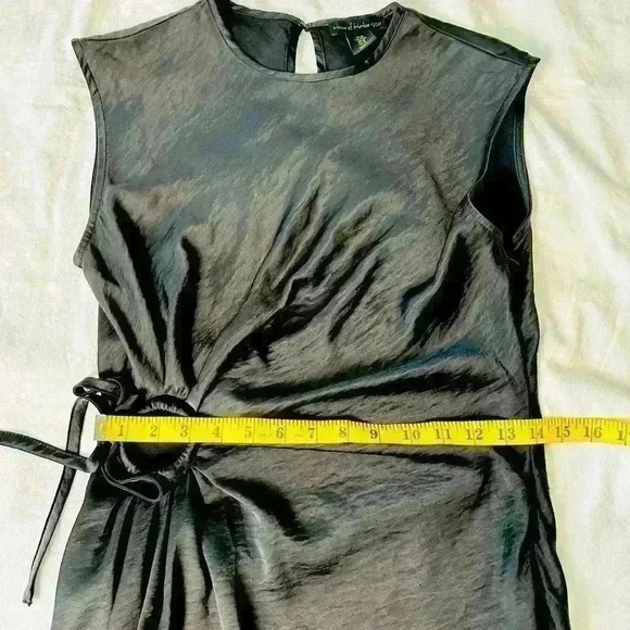 House of Harlow 1960 Black Satin Slip Dress Size Medium - Picture 12 of 14